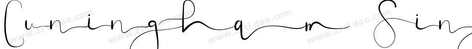 Cuningham Singleton字体转换